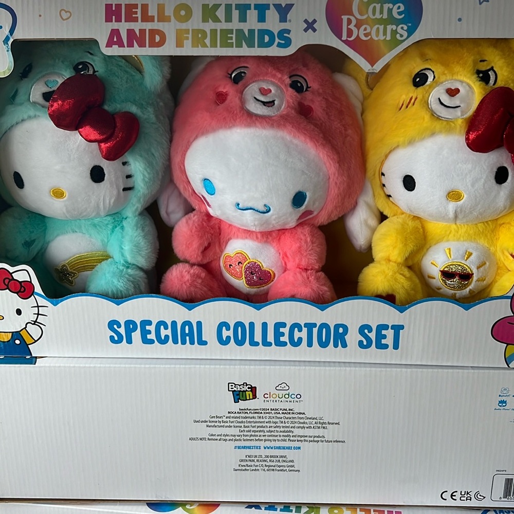 Hello kitty x Care Bears collection.